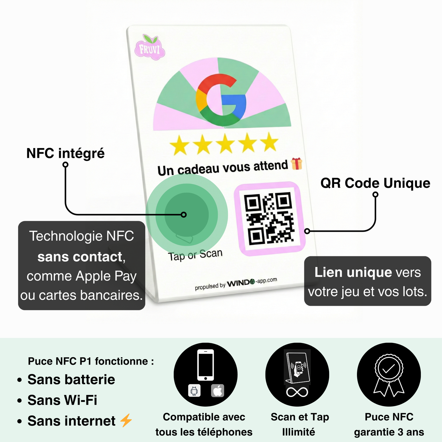 Plaque NFC Windo