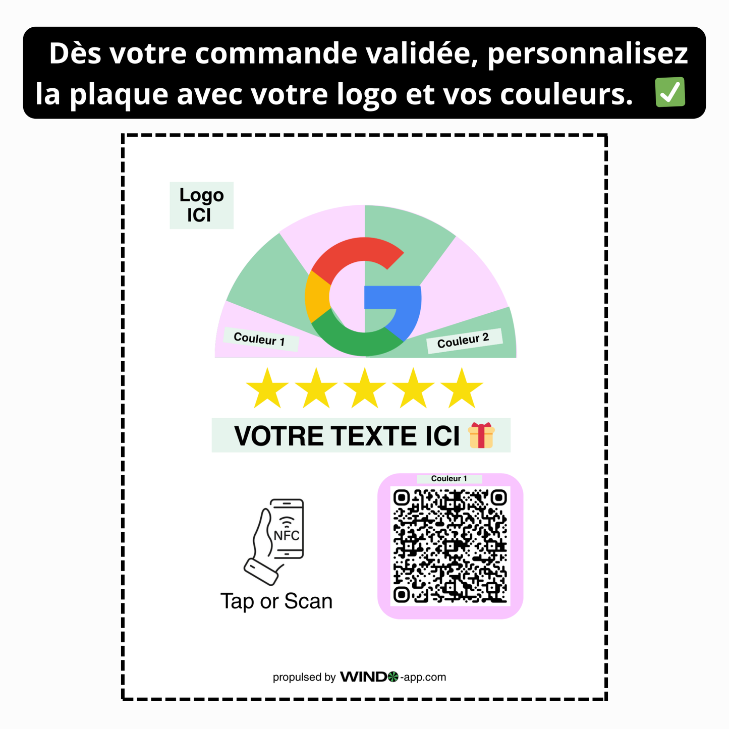 Plaque NFC Windo