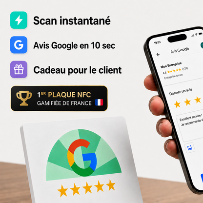 Plaque Avis Google